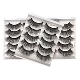 Cartela Cílios Postiços 3d 85 Volumosos Mink 5 Pares Atacado