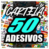Cartela De Adesivo 50 Unidades Coelho