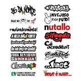 Cartela De Adesivos Moto Motocross Carro Bike Caminhao Np249