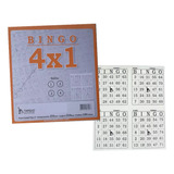 Cartela De Bingo Bingão Tamoio 4x1 C 6 Blocos De 100 Folhas