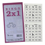 Cartela De Bingo Tamoio 2x1 duplo 12 Blocos Com 100 Folhas