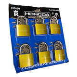 Cartela De Cadeados Tamanho 50mm Chave Tetra C 6 Unidades