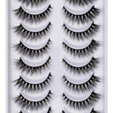 Cartela De Cilios Postiços 30 Pares Naturais Modelo H13 Cat