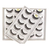 Cartela De Cílios Postiços 3d 32 Naturais Mink 5 Pares
