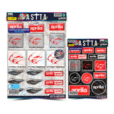 Cartela Resinada Adesivo 28cm Aprilia Logo Logotipo Samsung