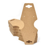 Cartela Tag Gravata Para Brincos 49x120 Colar Pulseira Bijuterias 300 Unidades Kraft Papel Duplex