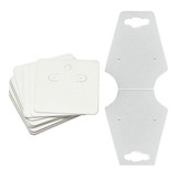 Cartelas Tag Para Brinco E Conjunto 100 Unidades De Cada Cor Branco