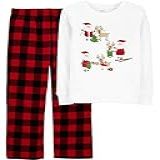Carter S Conjunto De Pijamas De Natal Para Meninos Grandes 2 Peças Xadrez 10