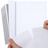 Cartões De Visita Em Branco Imprimíveis 8 X 2  Papel Perfurado Para Impressoras A Jato De Tinta E Laser  10 Cartões Por Folha   1000 Peças  Branco 
