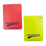Cartões Pentagol Vermelho Amarelo Para Arbitragem Jogos Nfe