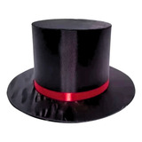 Cartola De Exu Preto Alta Com Vermelho Umbanda Candomblé
