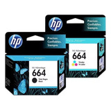 Cartucho De Tinta Hp 664 Negro Y 664 Tricolor 2 Unidades