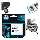 Cartucho De Tinta Hp 667 Cor Preto Do 2 Ml