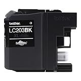 Cartucho De Tinta Preta Brother Genuíno De Alto Rendimento- LC203BK- Tinta Preta De Substituição- Rendimento De Página De Até 550 Páginas- Cartucho De Reposição De Painel Da Amazon-