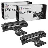 Cartucho De Toner Compatível Com LD Para Samsung SCX-4521D3 -preto- Pacote Com 2-
