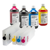 Cartucho Recarregável Para Epson Wf c5810 Kit Mizink 500ml