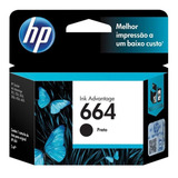 Cartucho Tinta Original Hp 664 Preto F6v29ab 2136 2676 3776