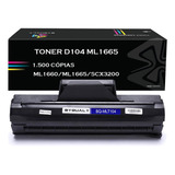 Cartucho Toner Compatível Mlt D104 Ml1665 1860 1865w
