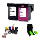 Cartuchos 664xl Preto 664 Color Kit Recarga 2676