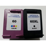 Cartuchos De Tinta 60xl Preto E 60 Color