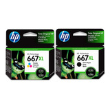 Cartuchos De Tinta Hp Advantage 667 Xl 2376 667xl 2776 2774 1 Preto E 1 Tricolor 8 5 Ml