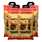 Carvão Especial Para Churrasco 8kg Eucalipto Pacote 4 Uni