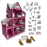 Casa Boneca 30 Mini Moveis Parquinho Em Envio Imediato