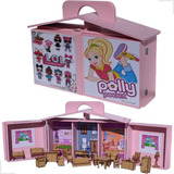 Casa Casinha De Boneca Maleta Com Móveis Brinquedos Meninas