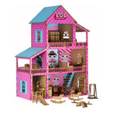 Casa Casinha Lol Boneca Completa Sonhos Madeira Antiga Mdf