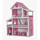 Casa Casinha Madeira Mdf Pintada Frente Branca C 25móveis