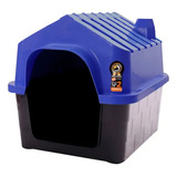 Casa Casinha Para Cães Dura House Numero 02 Cor Azul