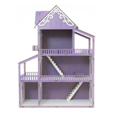 Casa De Boneca Casinha Brinquedo 60cm Kids Infantil Lavanda