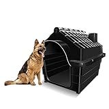 Casa De Cachorro Plástica N7 Injetada Mecpet Cor-preto