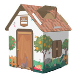 Casa Encantada Decorada Papelão Resistente P Montar Brincar