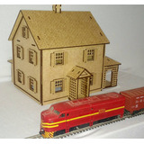 Casa Estação Ferroviária Dobro Escala Ho Ferromodelismo F16