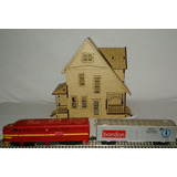 Casa Estação Ferroviária Dobro Escala Ho Ferromodelismo F22