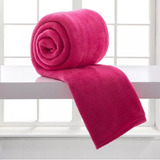 Casa Laura Enxovais Cobertor Manta Microfibra 2 Corpos Cor Rosa Com Design Liso De 2 00 M X 1 80 M