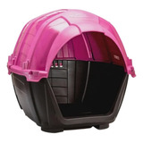 Casa Para Cachorro Stone House N 4 Plast Pet Cor Rosa