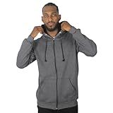 Casaco Blusa Moletom Masculino Peluciado De Frio Canguru Com Capuz E Zíper Tamanho G Cor Cinza Escuro