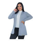 Casaco Cardigan Blazer Kimono Aberto Feminino Manga Longa