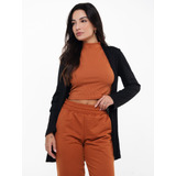 Casaco Cardigan Kimono Inverno Canelado Blusa Frio Feminina