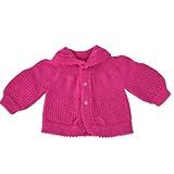 Casaco Casaquinho De Tricô Tricot Lã Antialérgico Para Bebê Menina E Menino Pink 