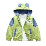Casaco Com Capuz De Manga Comprida Para Crianças Meninos Meninas Para Crianças Com Capuz Inverno Outono 2024 Y 072 Verde Limão Menino Menina 6 Years