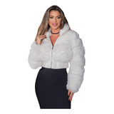 Casaco Curto Pelinho Casaquinho Blusa Frio Inverno