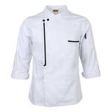 Casaco De Chef Vintage Uniforme De Manga Comprida Cozinha