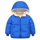 Casaco De Inverno Infantil De Lã Para Bebês Meninos E Meninas 1-6 Anos- Azul- 1-2 Anos