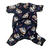 Casaco De Inverno Para Cães E Gatos- Macio E Quentinho- Estampas Divertidas -Preto -Cachorros-- Pequeno-