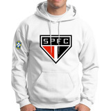 Casaco De Moletom São Paulo Time De Futebol Blusa De Frio