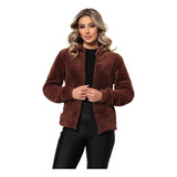 Casaco Feminino Inverno Blusa De Frio Teddy Pelúcia Cores