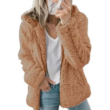 Casaco Feminino Plus Size Sobretudo Pelo Peludo Frio Inverns